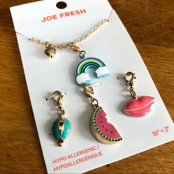 ✨2/$15-Joe Fresh Necklace w. Interchangeable Pendants - Picture 2 of 6